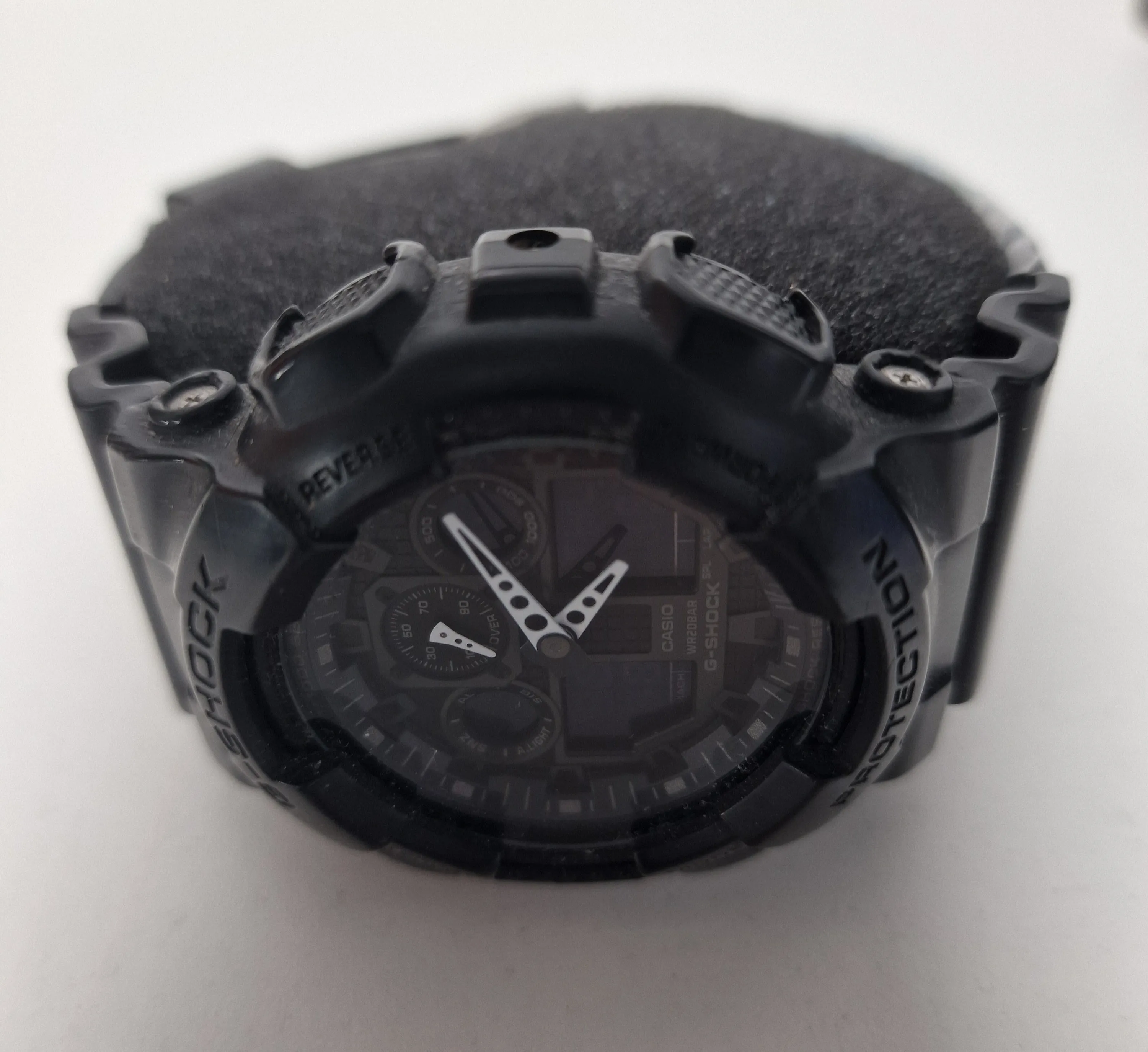 ** Sale ** Casio G-shock Black Digital W/white Analog Hands Sports Watch (5081)