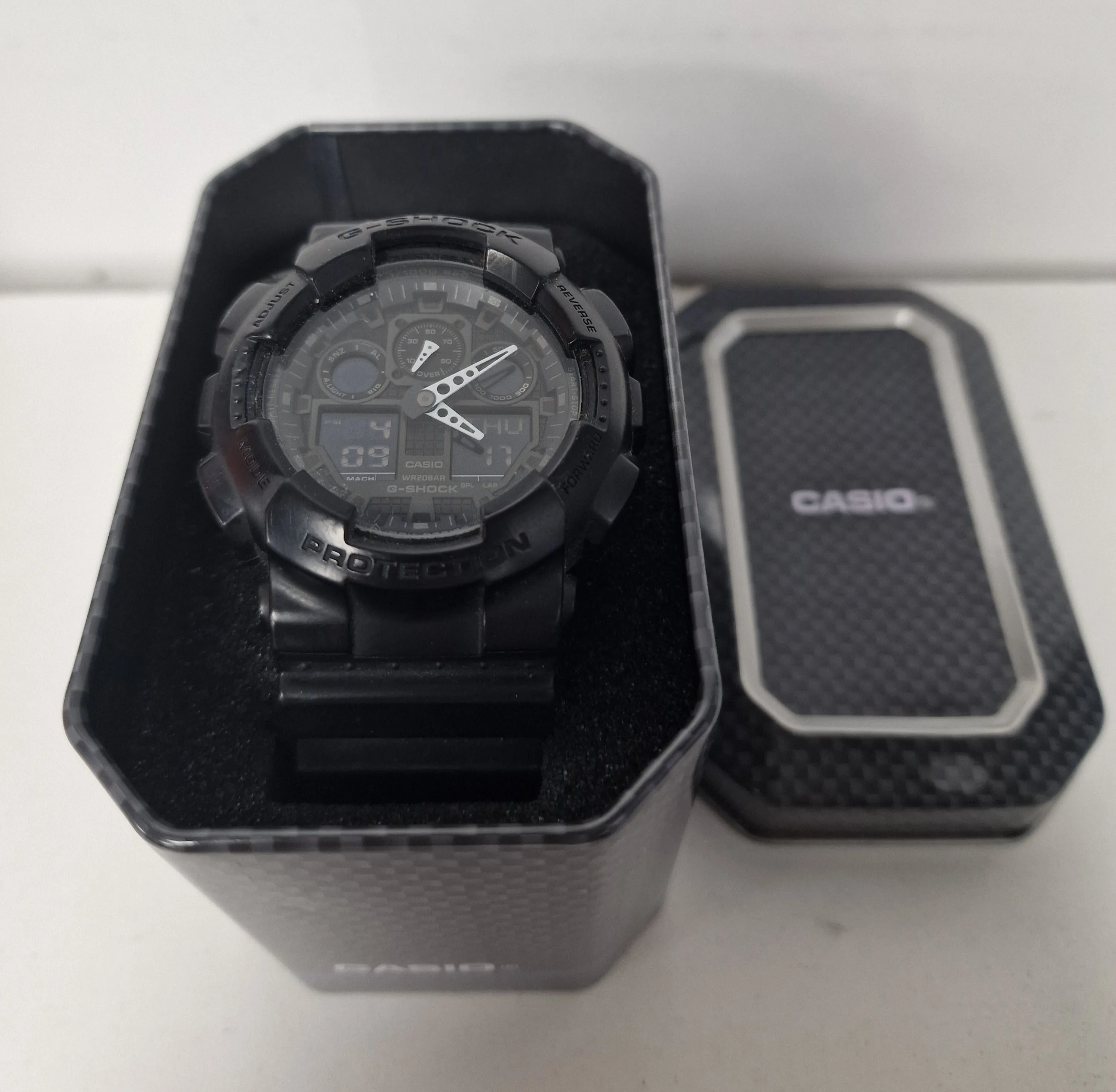 ** Sale ** Casio G-shock Black Digital W/white Analog Hands Sports Watch (5081)