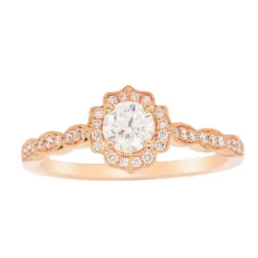 18ct Rose Gold .40ct Diamond Paramount Ring