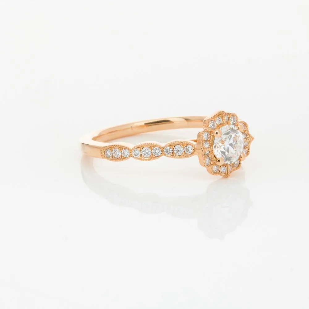 18ct Rose Gold .40ct Diamond Paramount Ring