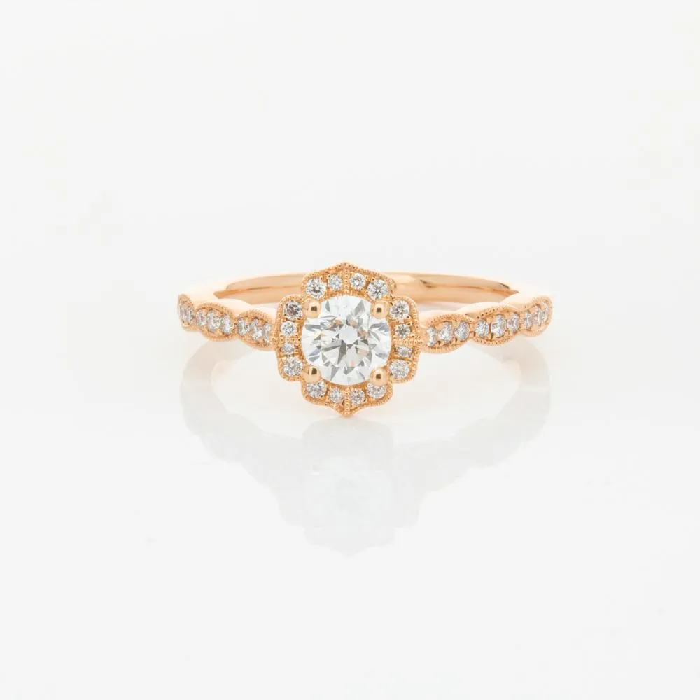 18ct Rose Gold .40ct Diamond Paramount Ring