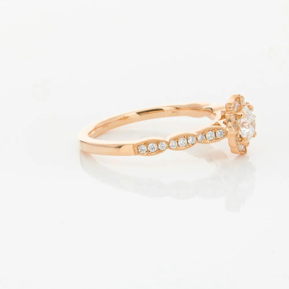 18ct Rose Gold .40ct Diamond Paramount Ring