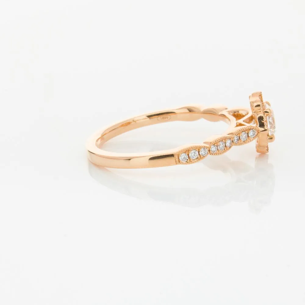 18ct Rose Gold .40ct Diamond Paramount Ring
