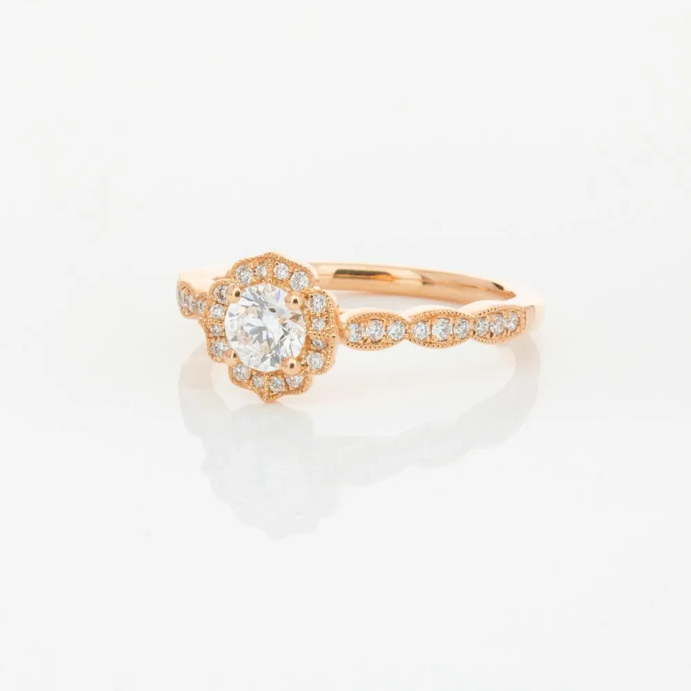 18ct Rose Gold .40ct Diamond Paramount Ring
