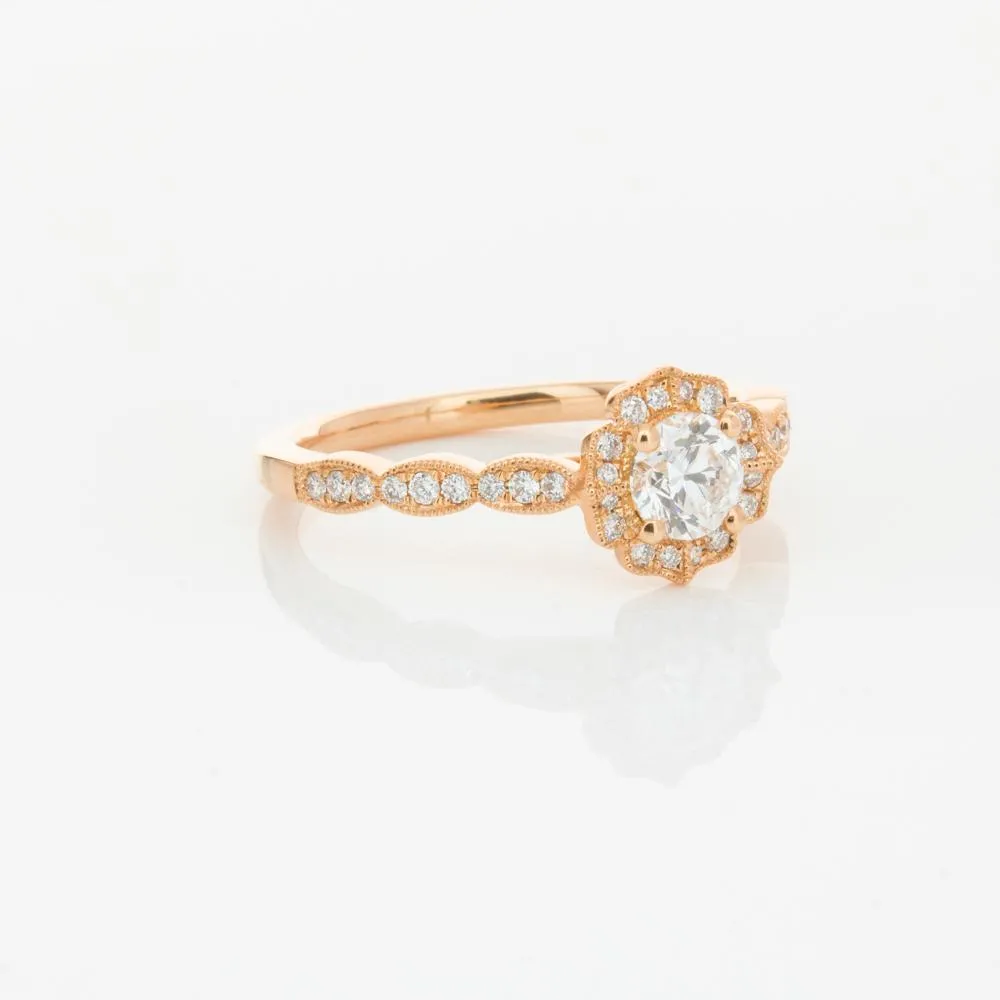 18ct Rose Gold .40ct Diamond Paramount Ring