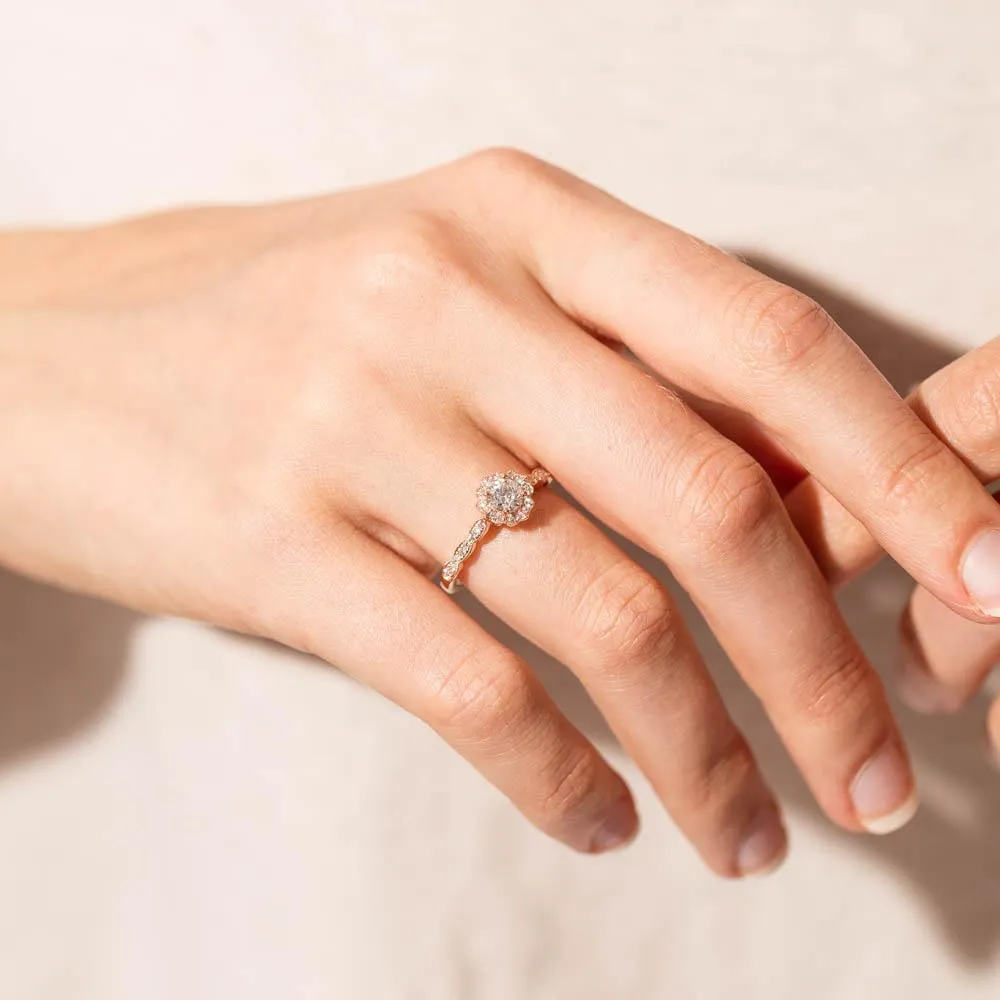 18ct Rose Gold .40ct Diamond Paramount Ring