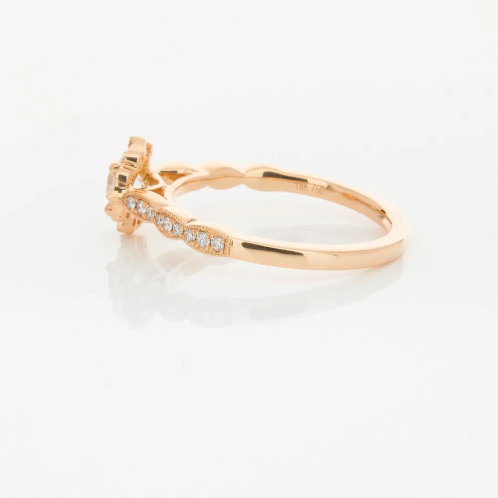 18ct Rose Gold .40ct Diamond Paramount Ring