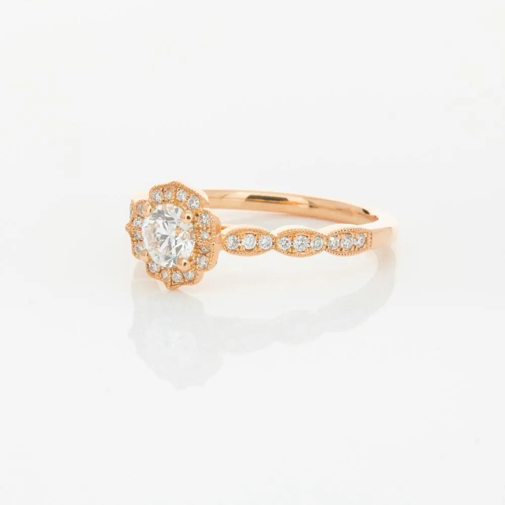 18ct Rose Gold .40ct Diamond Paramount Ring