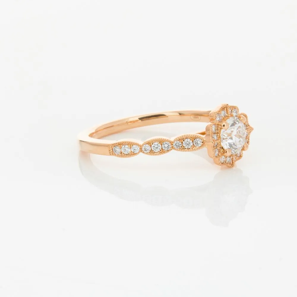 18ct Rose Gold .40ct Diamond Paramount Ring