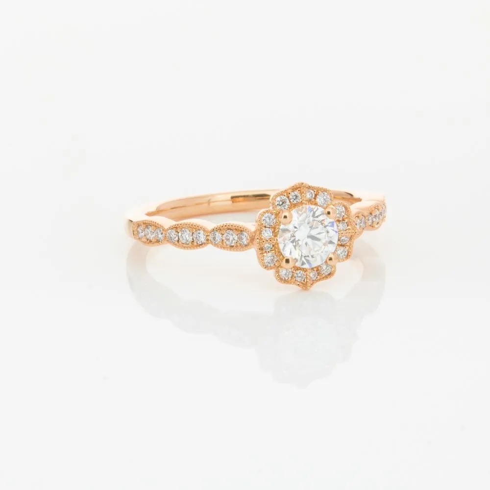 18ct Rose Gold .40ct Diamond Paramount Ring