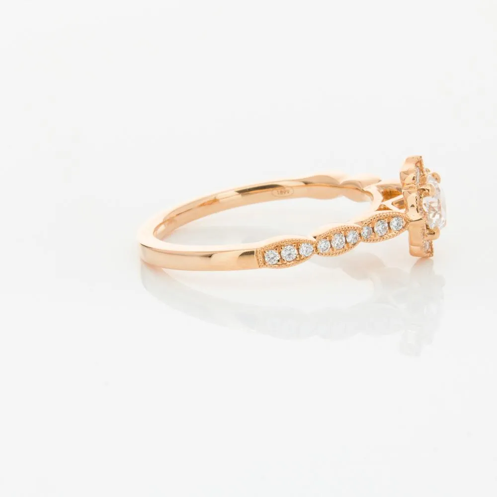 18ct Rose Gold .40ct Diamond Paramount Ring