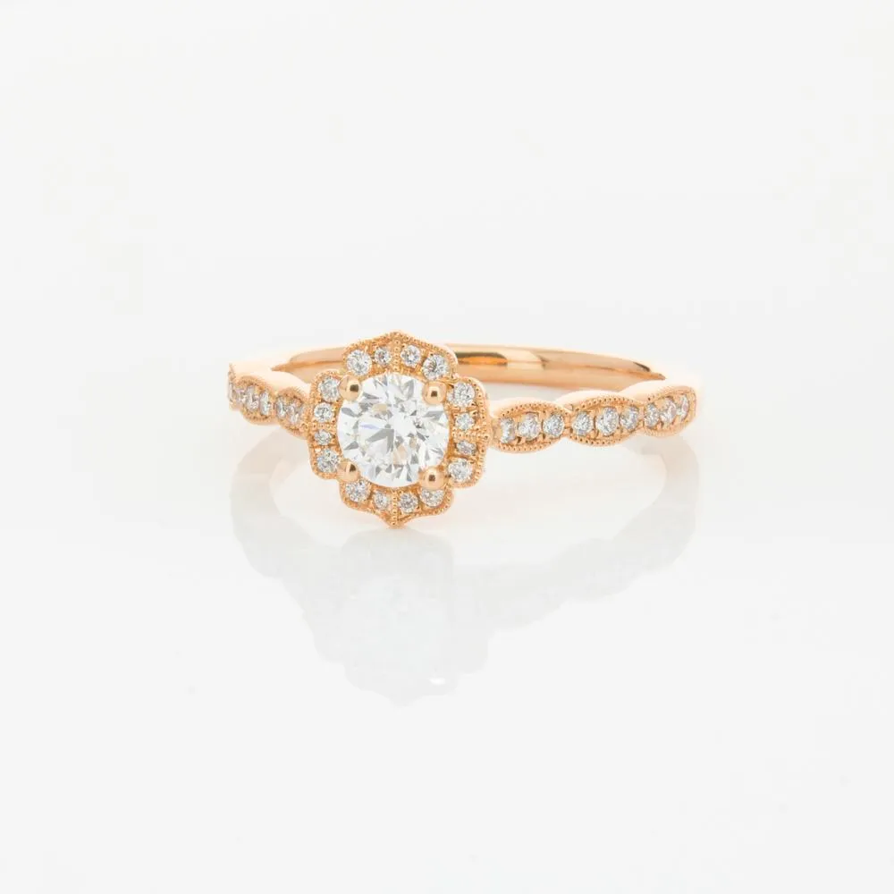 18ct Rose Gold .40ct Diamond Paramount Ring