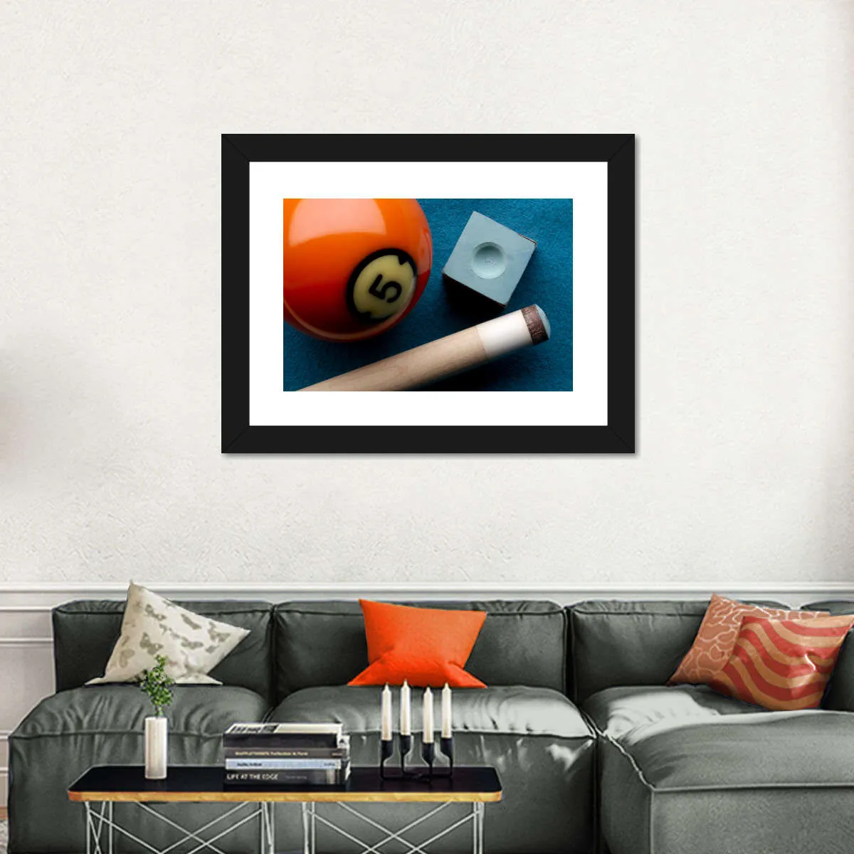 5 Ball And Cue Stick Wall Art