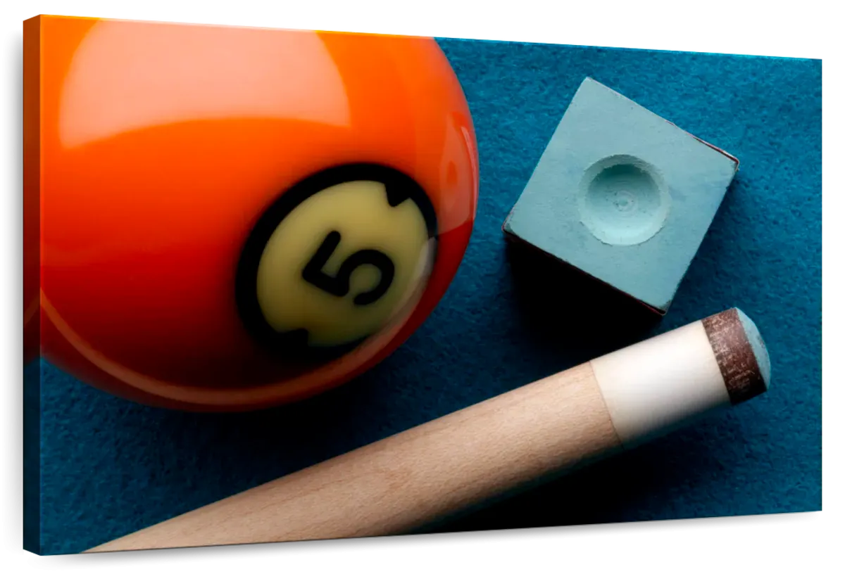 5 Ball And Cue Stick Wall Art