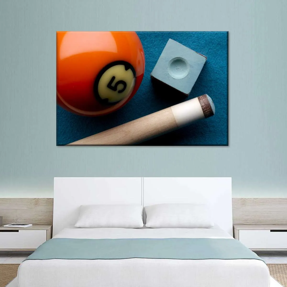 5 Ball And Cue Stick Wall Art