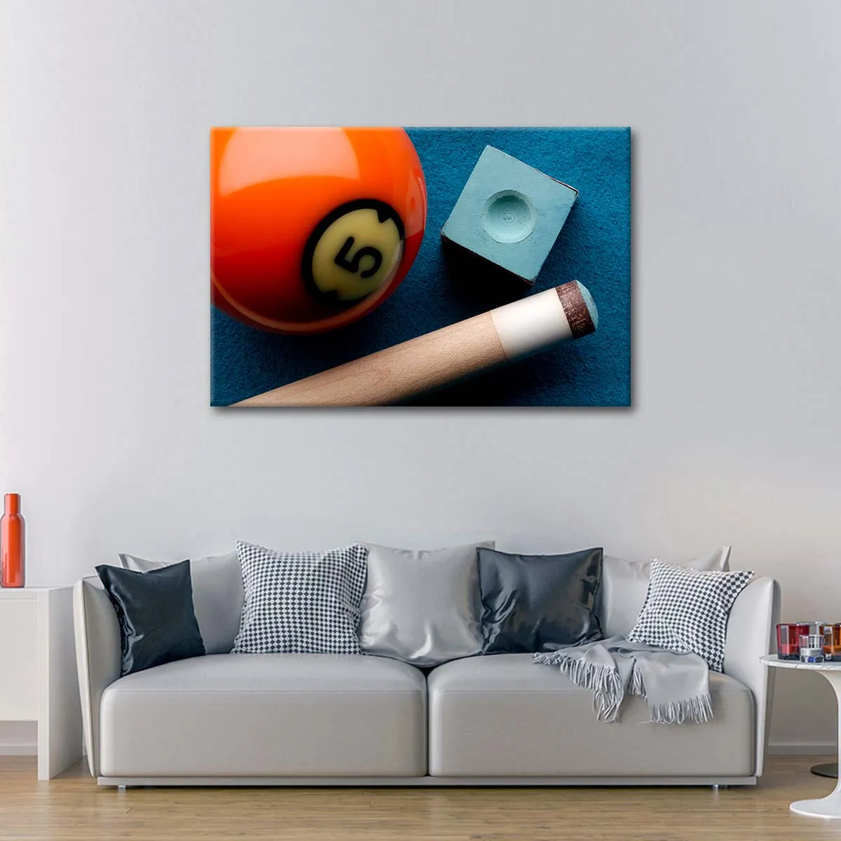 5 Ball And Cue Stick Wall Art