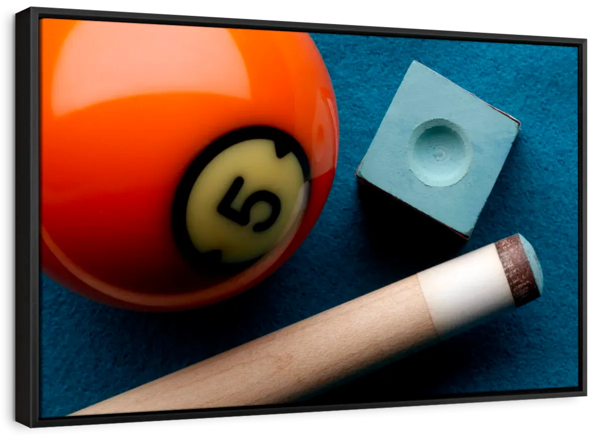 5 Ball And Cue Stick Wall Art