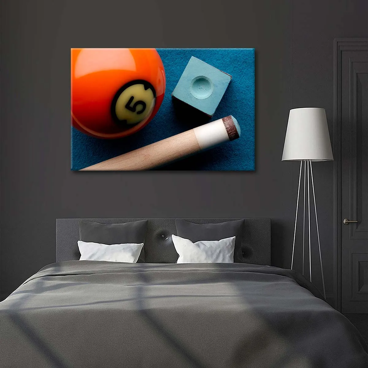 5 Ball And Cue Stick Wall Art