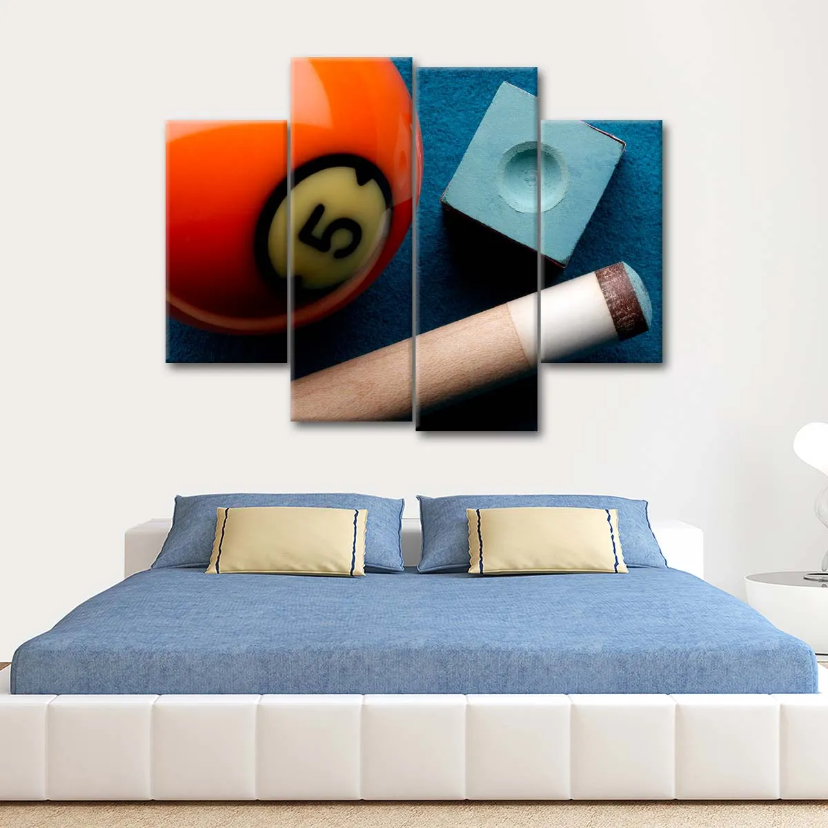 5 Ball And Cue Stick Wall Art