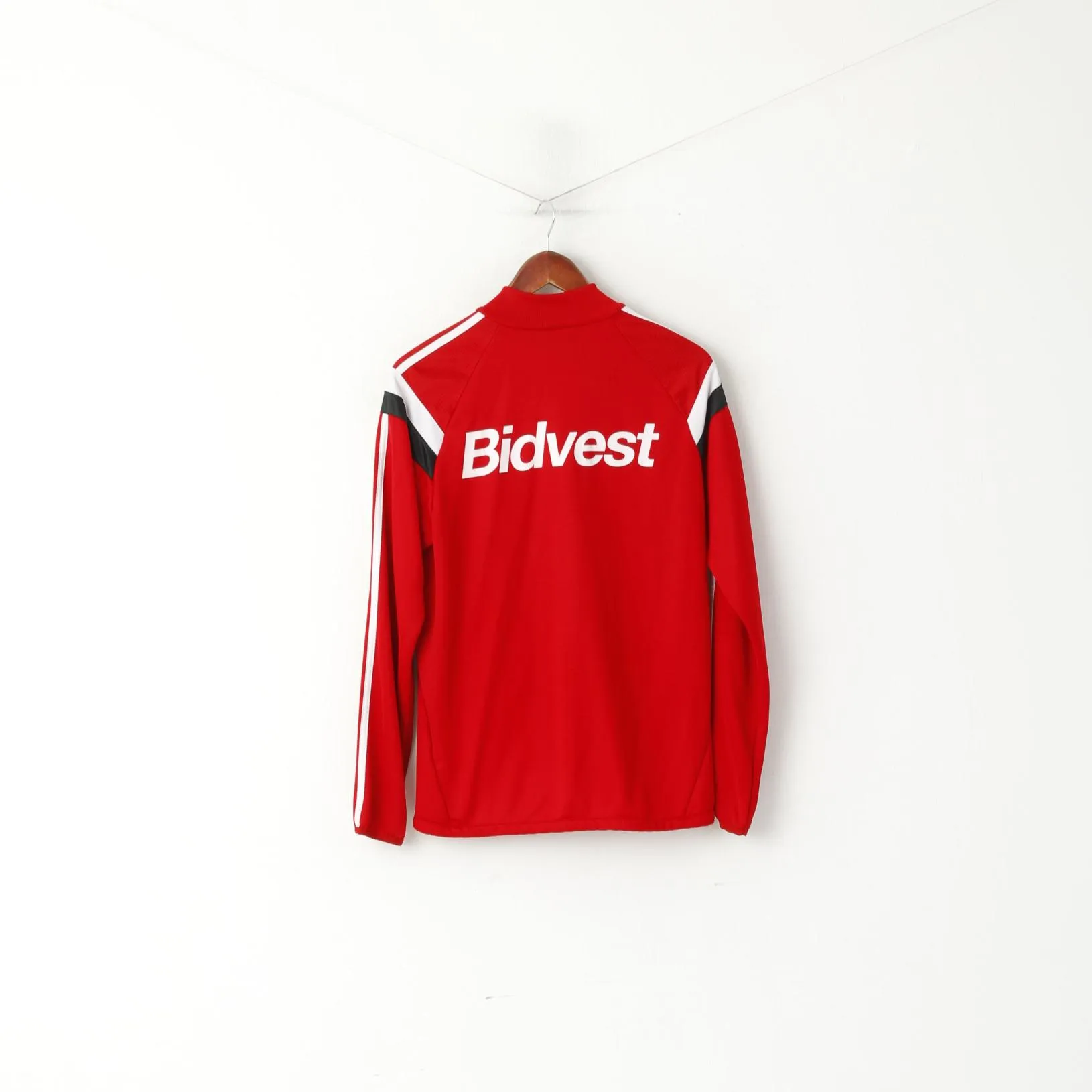 Adidas A.F.C Men S Sweatshirt Red Sunderland Football Club Zip Up Track Top