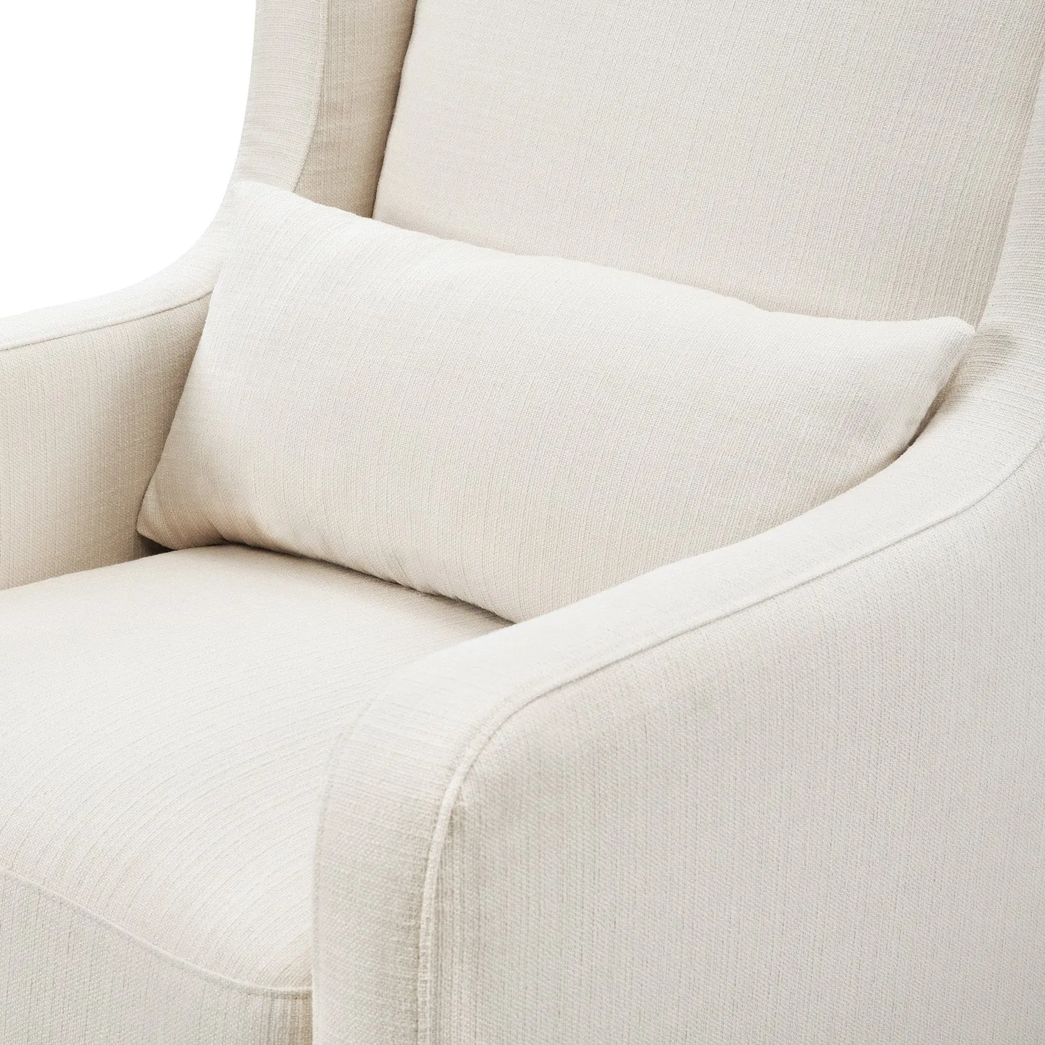 Adrian Swivel Glider with Storage Ottoman in Water Repellent   Stain Resistant Fabric