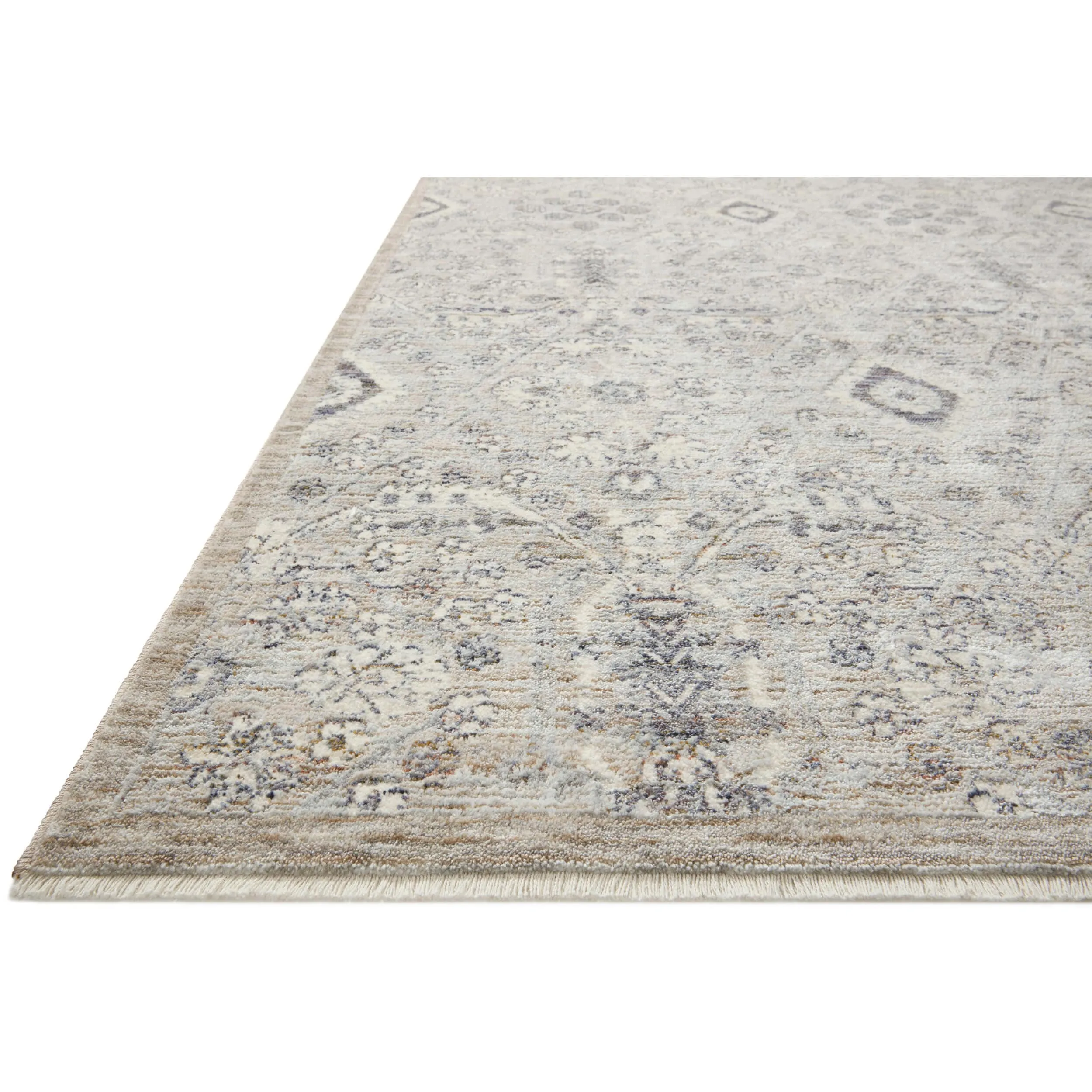 Amber Lewis x Loloi Rug Zuma ZUM-07, Silver/Sky