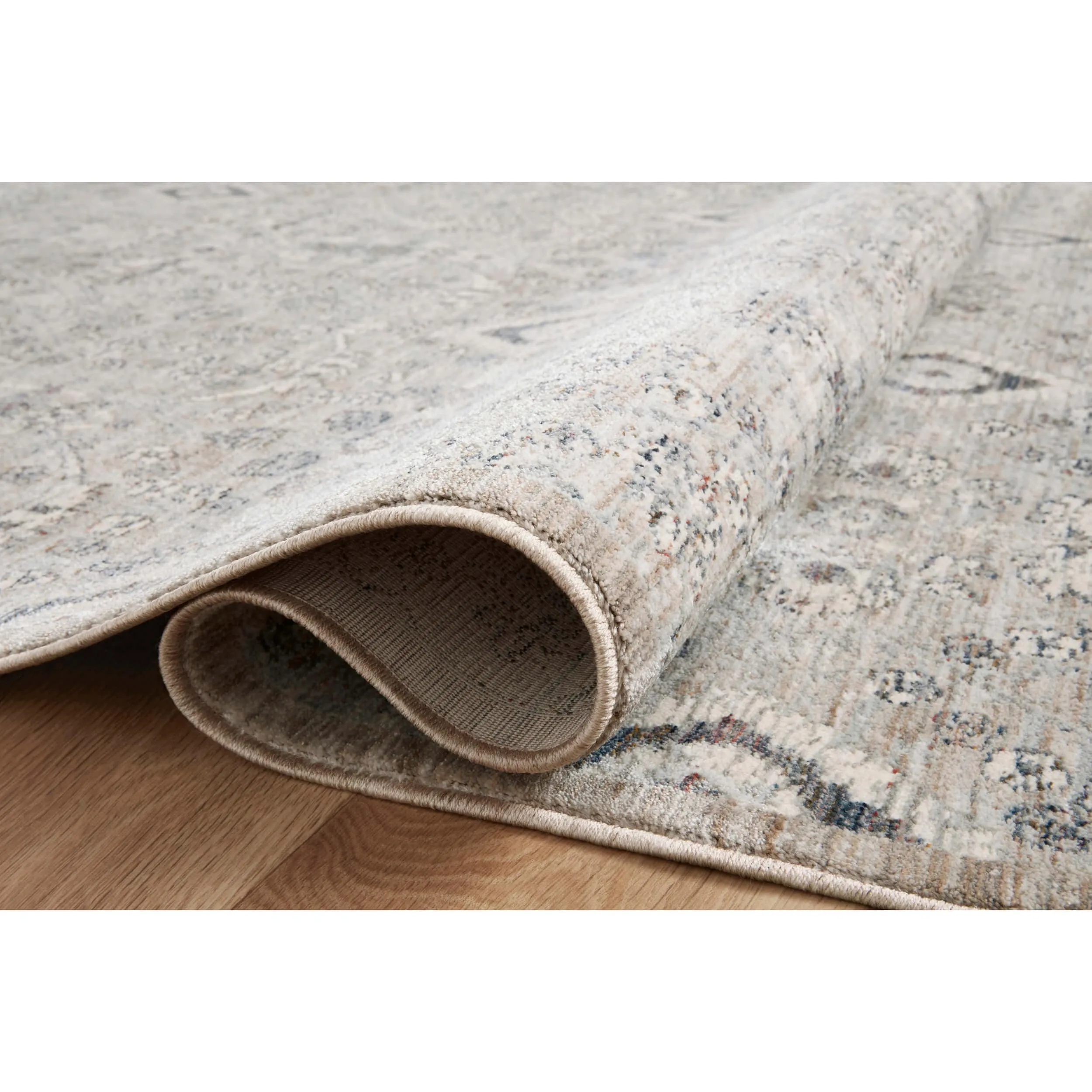 Amber Lewis x Loloi Rug Zuma ZUM-07, Silver/Sky