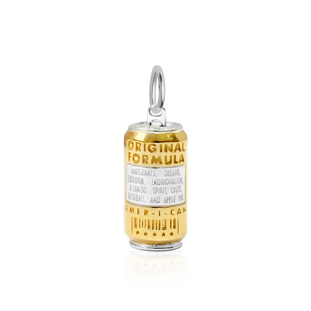 Amer-I-can Soda Charm Solid Gold