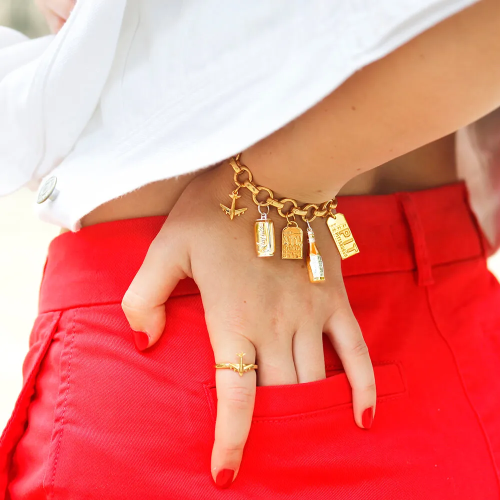 Amer-I-can Soda Charm Solid Gold