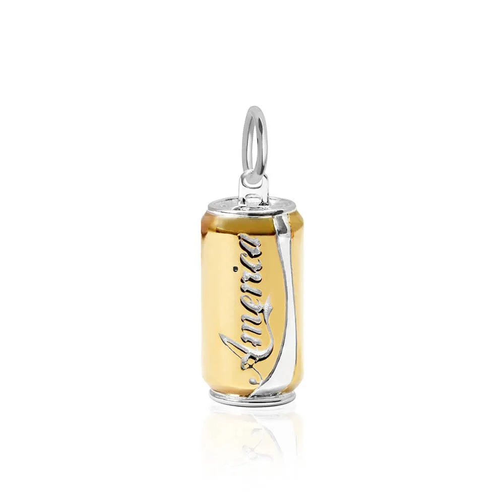Amer-I-can Soda Charm Solid Gold