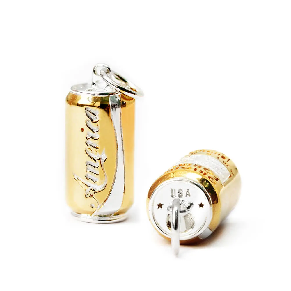 Amer-I-can Soda Charm Solid Gold
