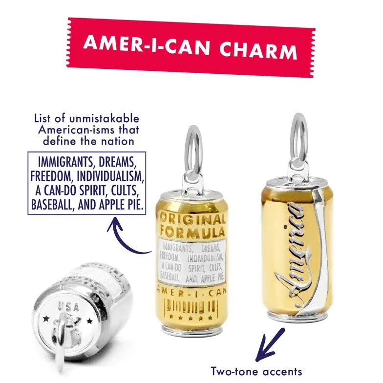 Amer-I-can Soda Charm Solid Gold