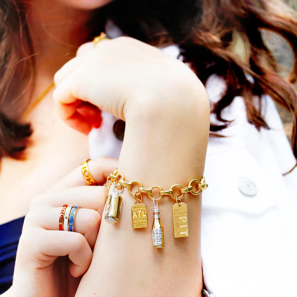Amer-I-can Soda Charm Solid Gold