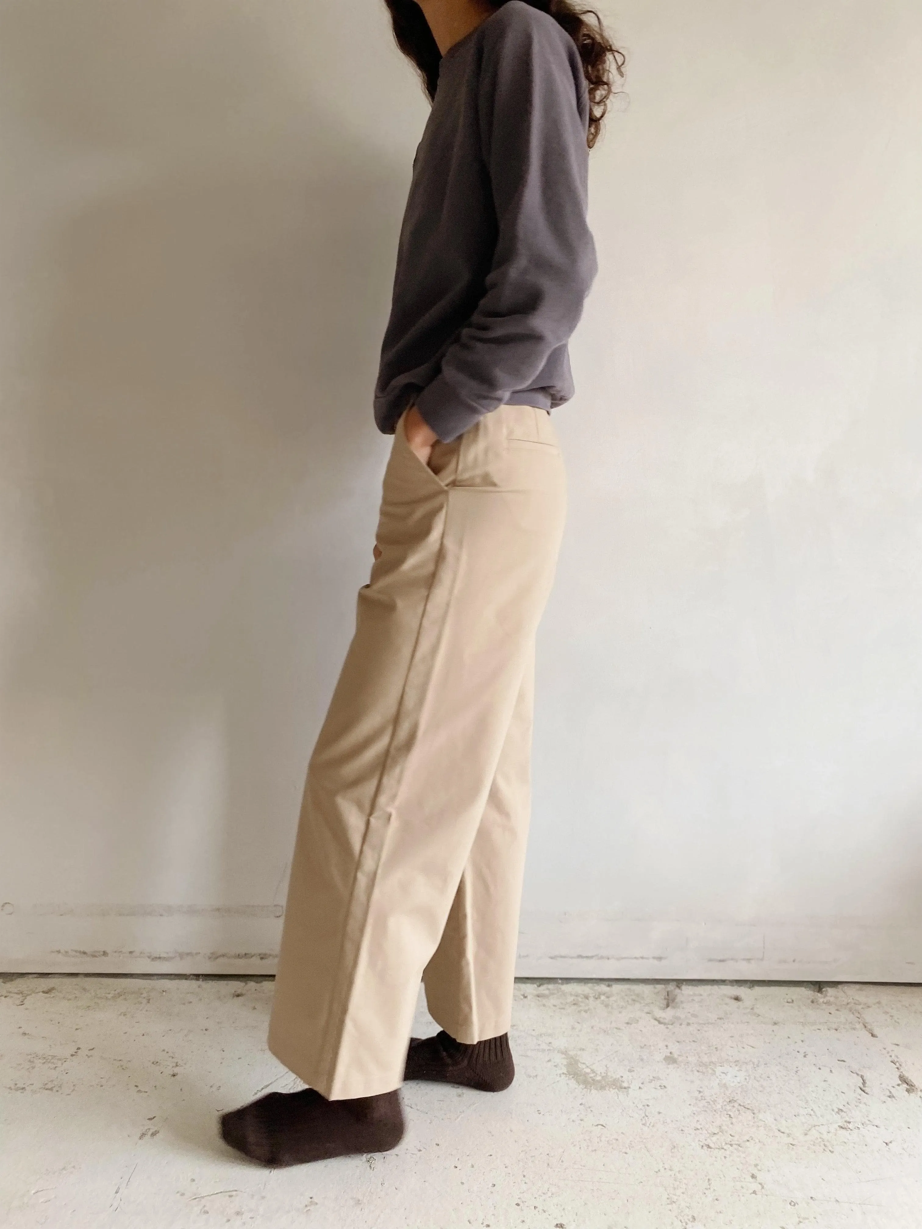 andes pant in khaki twill