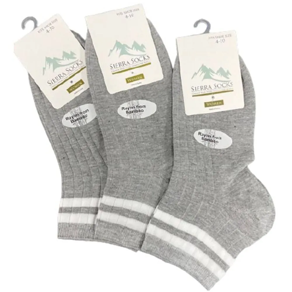 Bamboo Ladies Quarter Hi Performance Socks Multi-Packs