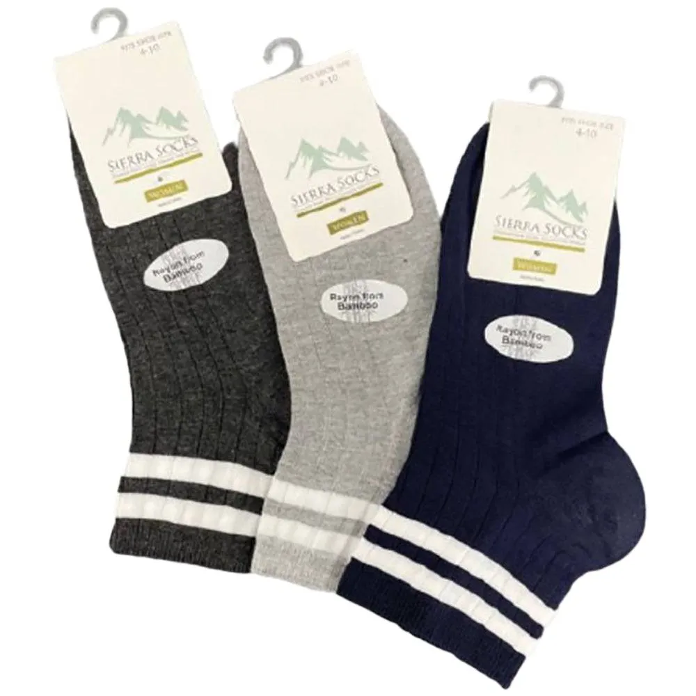 Bamboo Ladies Quarter Hi Performance Socks Multi-Packs