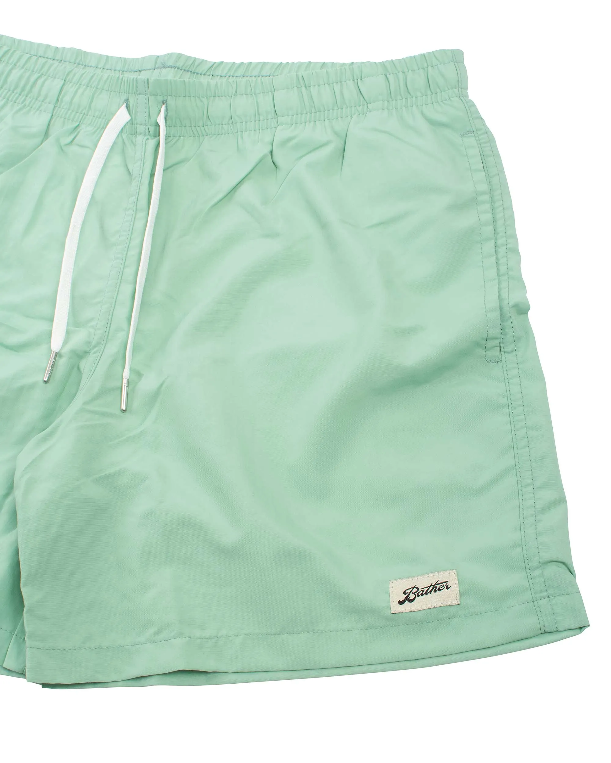 Bather Solid Seafoam Swim Trunk