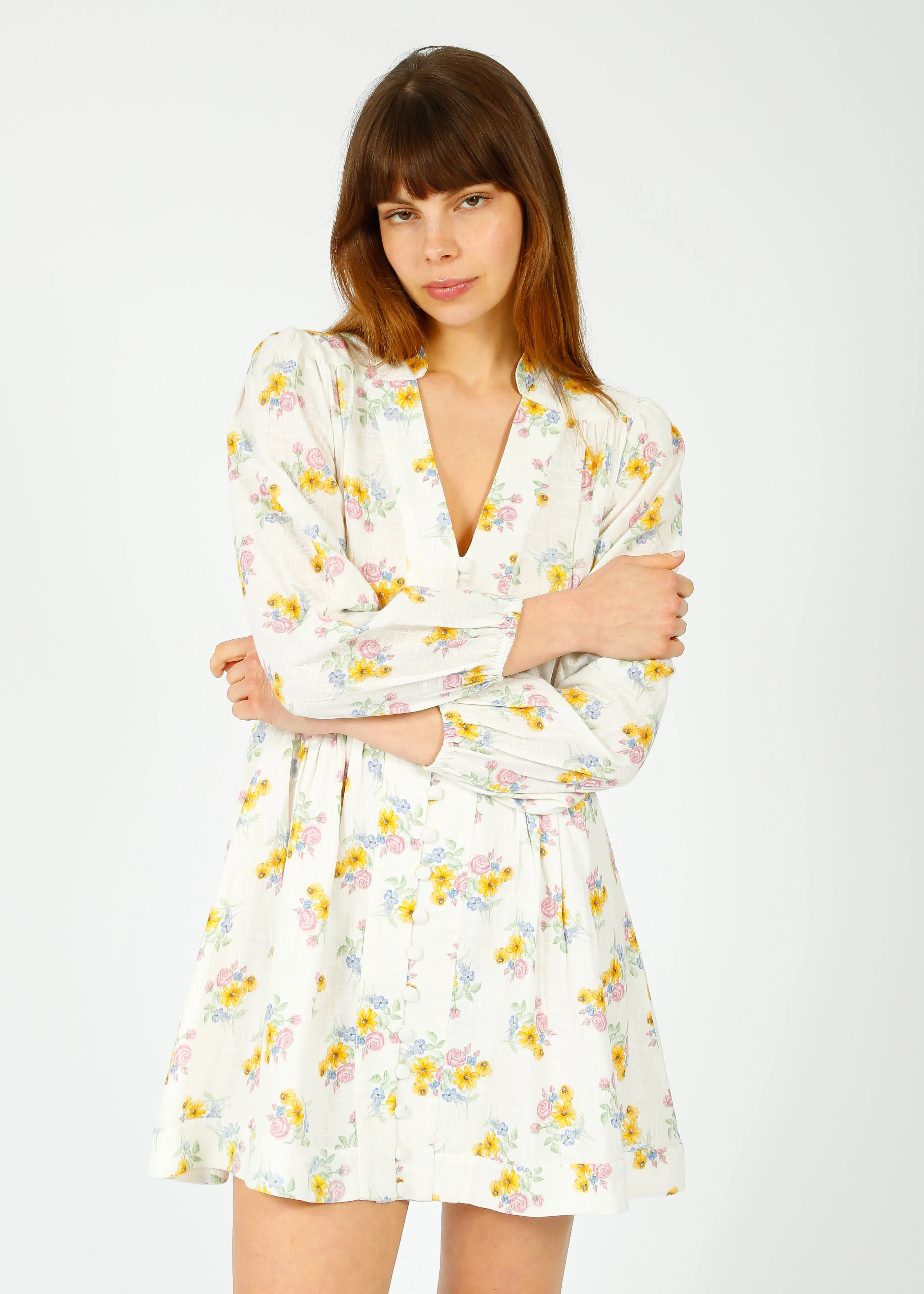 BER Ronda Short Dress in Summer Print