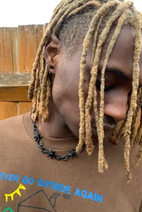 Black Barbed Wire Chain