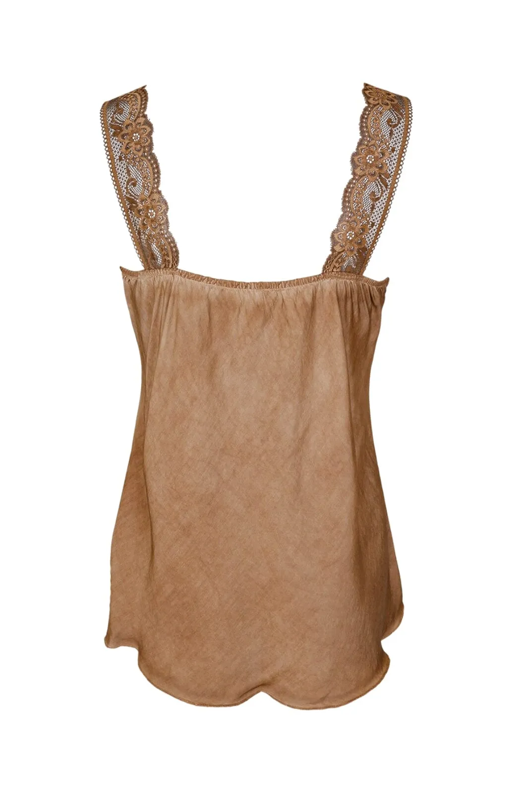 Black Colour - Bcbea Lace Top Vintage Dyed - Camel