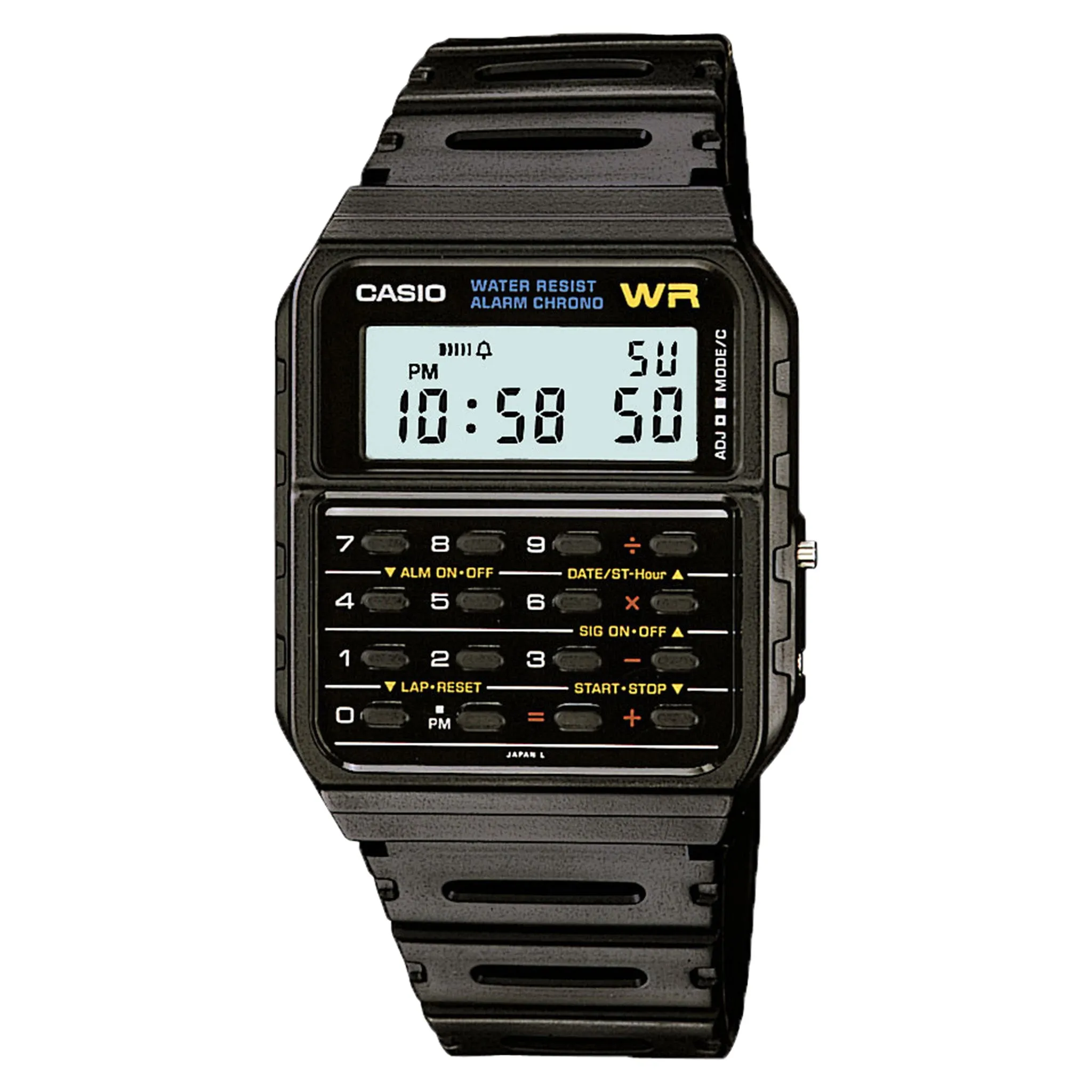Casio Vintage Black Resin Digital Unisex Watch - CA53W-1