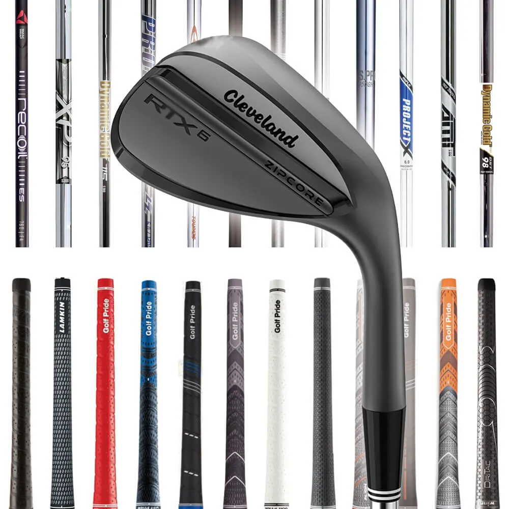 Cleveland RTX 6 Zipcore Black Satin Custom Wedge