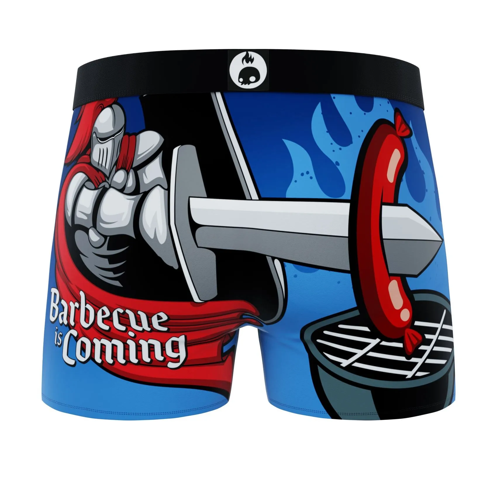 CRAZYBOXER All Star BBQ Knight Men's Boxer Briefs (2 pack)