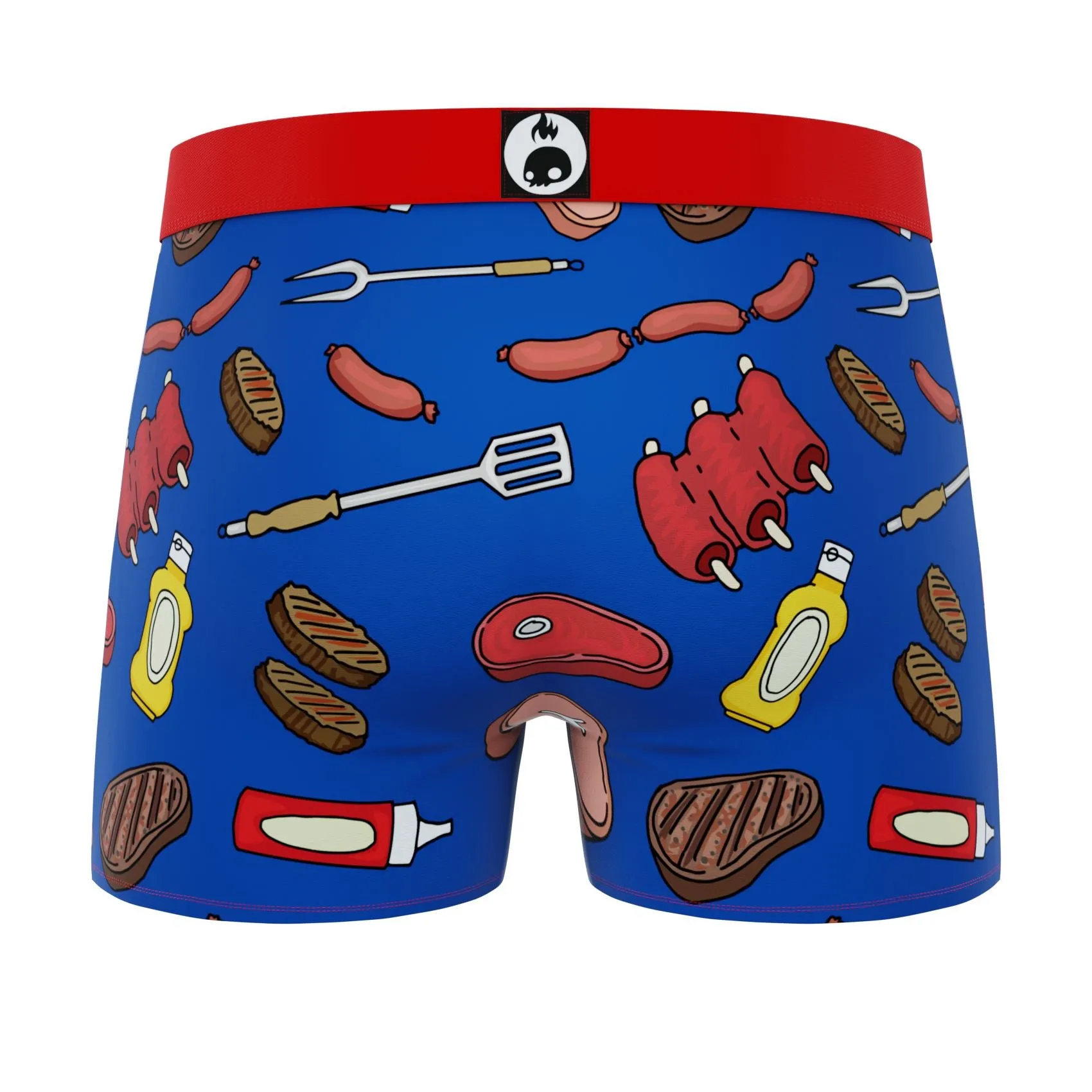 CRAZYBOXER All Star BBQ Knight Men's Boxer Briefs (2 pack)