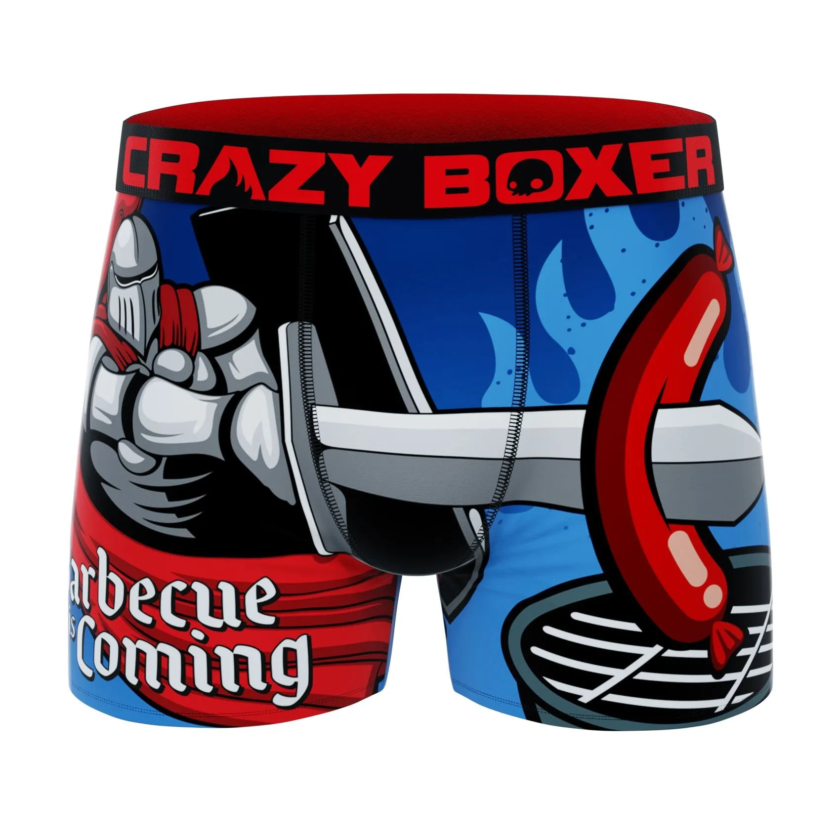 CRAZYBOXER All Star BBQ Knight Men's Boxer Briefs (2 pack)