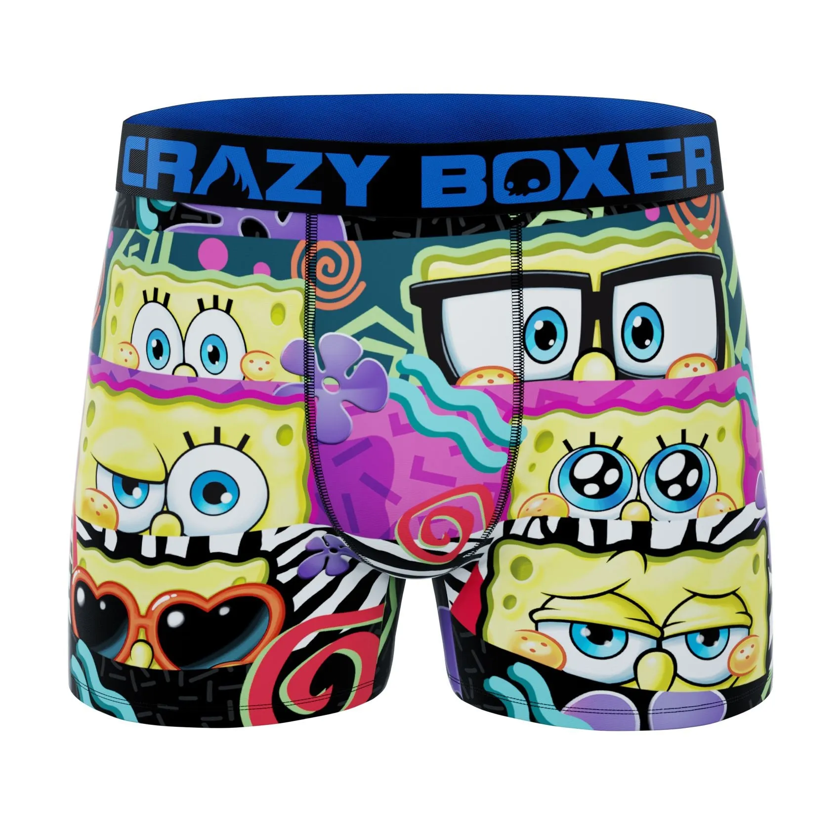 CRAZYBOXER Spongebob HEAT   EPON Men's Boxer Briefs (2 pack)