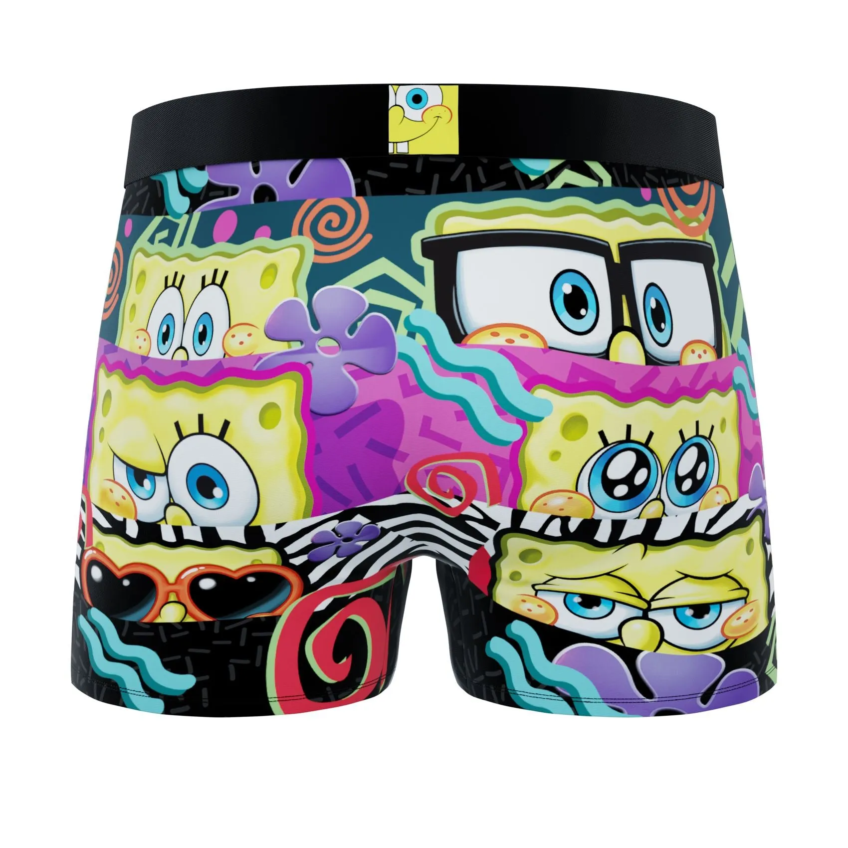 CRAZYBOXER Spongebob HEAT   EPON Men's Boxer Briefs (2 pack)