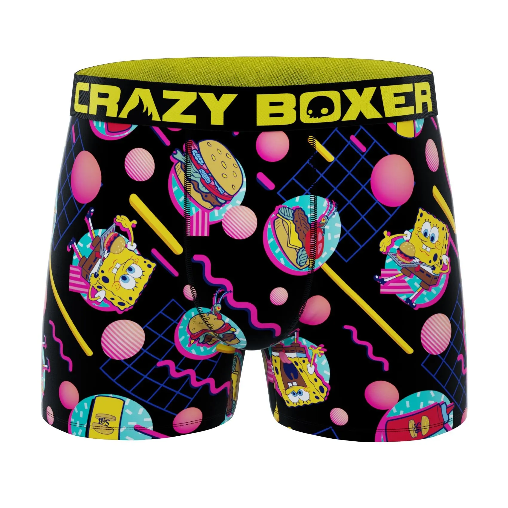 CRAZYBOXER Spongebob HEAT   EPON Men's Boxer Briefs (2 pack)