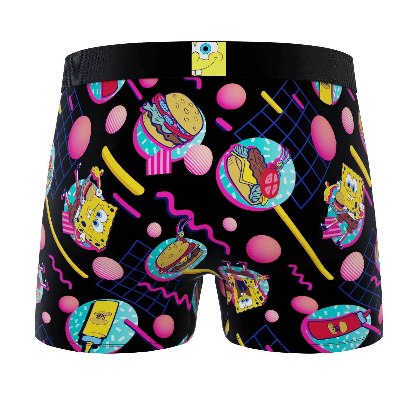 CRAZYBOXER Spongebob HEAT   EPON Men's Boxer Briefs (2 pack)