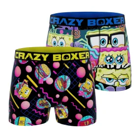 CRAZYBOXER Spongebob HEAT   EPON Men's Boxer Briefs (2 pack)